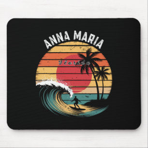 Anna Maria Beach Florida Beach Surfing Mouse Mat