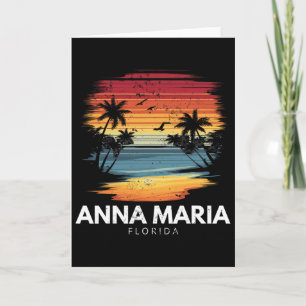 Anna Maria Beach Florida Surfboard Surfing Vintage Card
