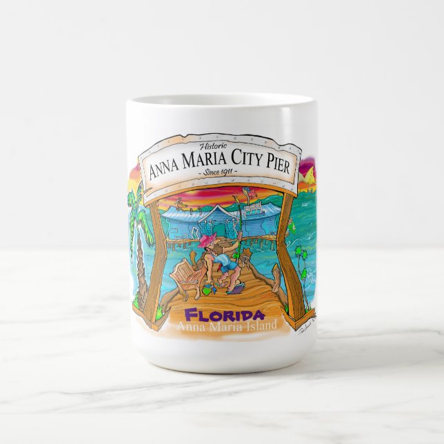 Anna Maria City Pier T-Shirt  Coffee Mug (Center)