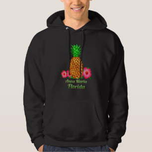 Anna Maria Florida Pineapple Floral Hoodie