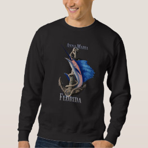 Anna Maria Florida Swordfish Marlin Ocean Fishing Sweatshirt