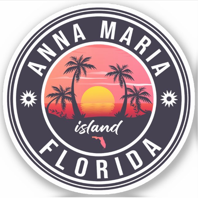Anna Maria island Florida Beach Retro Souvenir 60s (Front)