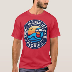 Anna Maria Island Florida Fl Nautical Waves TShirt