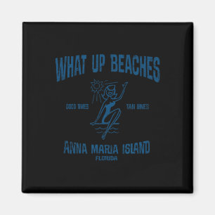 Anna Maria Island Florida Funny Vintage Beaches Te Magnet