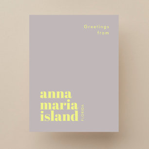 Anna Maria Island Florida modern Postcard