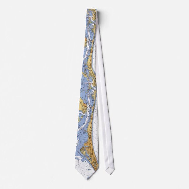 Anna Maria Island Florida Nautical chart Tie (Front)