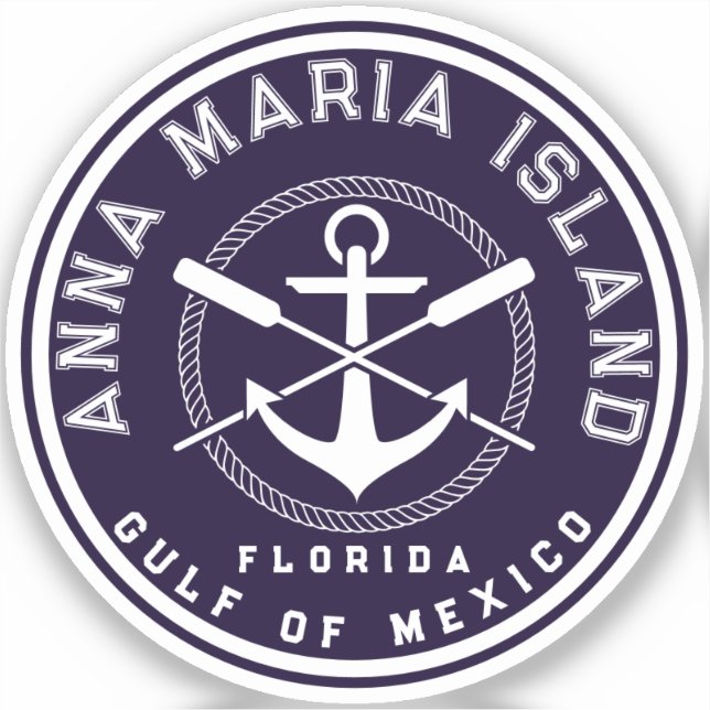 Anna Maria island Florida Navy Oars Anchor (Front)