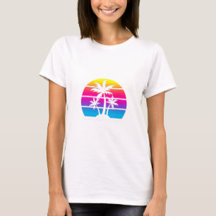 Anna Maria Island Florida Retro Palm Tree Vacation T-Shirt