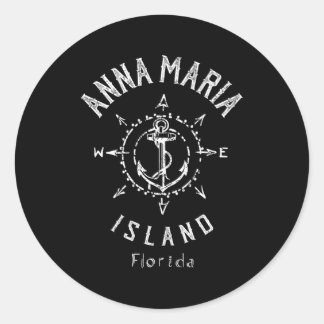 Anna Maria Island Florida Sailing Classic Round Sticker