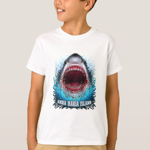 Anna Maria Island Florida Vacation Great White Sha T-Shirt