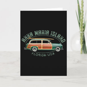 Anna Maria Island Florida Vintage Surfing Card