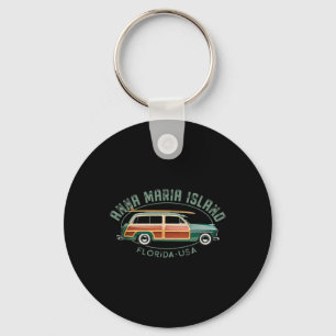Anna Maria Island Florida Vintage Surfing  Key Ring