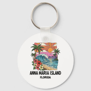 Anna Maria Island Tropical Beach Souvenir Vacation Key Ring