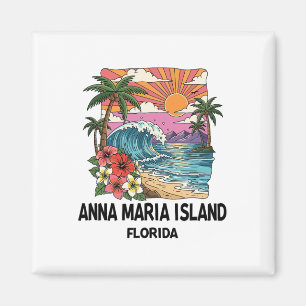 Anna Maria Island Tropical Beach Souvenir Vacation Magnet