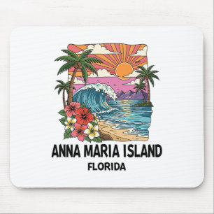 Anna Maria Island Tropical Beach Souvenir Vacation Mouse Mat