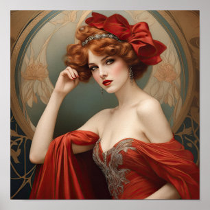Anna Marie An Art Deco Woman Poster