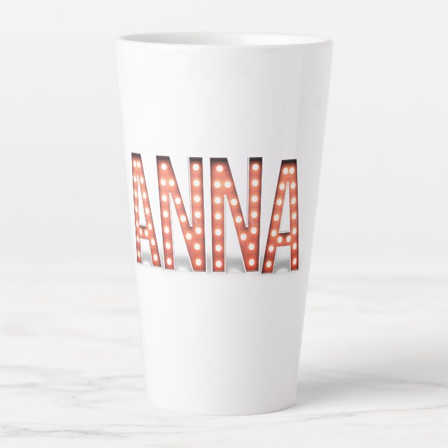 Anna Marquee Lights   Latte Mug (Front)