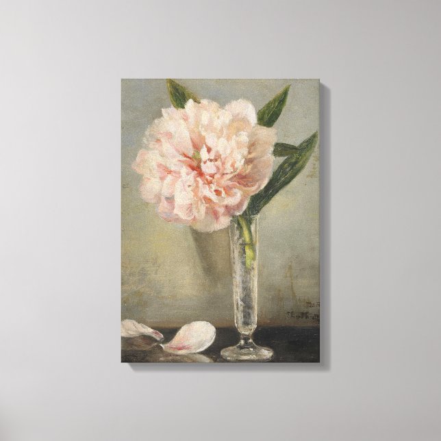 Anna Munthe-Norstedt Still Life with a Peony Canvas Print (Front)