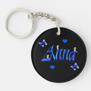 Anna Name Logo, Key Ring