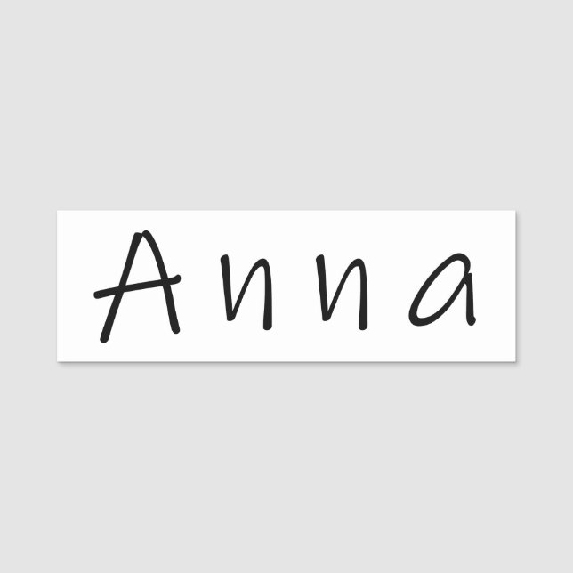 Anna name tag (Front)