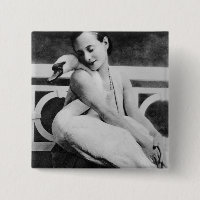 Anna Pavlova with her pet swan Jack, c.1905