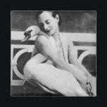 Anna Pavlova with her pet swan Jack, c.1905 Magnet<br><div class="desc">English Photographer's Anna Pavlova with her pet swan Jack, c.1905 located at a Private Collection. The Anna Pavlova with her pet swan Jack, c.1905 was created around the 20th century.</div>