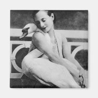 Anna Pavlova with her pet swan Jack, c.1905