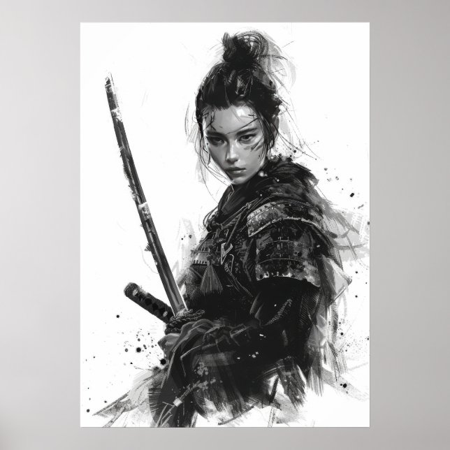 Anna Sawai Female Samurai Portrait Poster (Front)