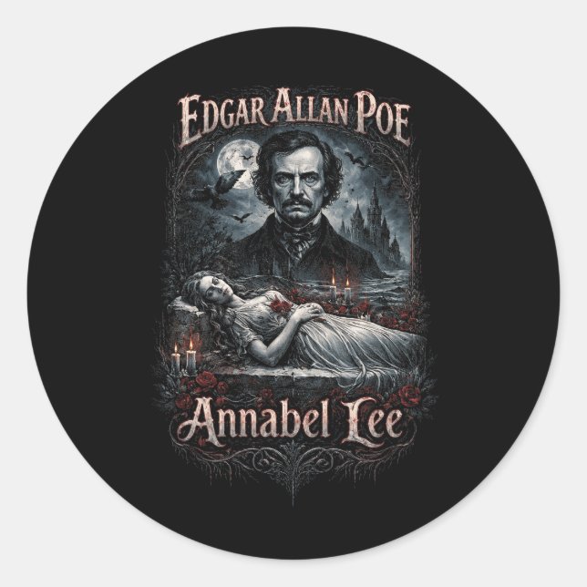 Annabel Lee Classic Round Sticker (Front)
