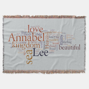 Annabel Lee Throw Blanket