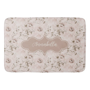 Annabella Vintage Dusty Rose Pink Bath Mat