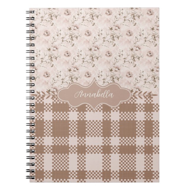 Annabella Vintage Dusty Rose Pink Notebook (Front)