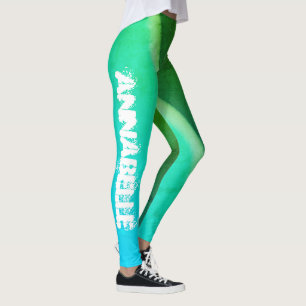Annabelle Add Your Name Abstract Art Leggings