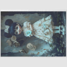 Annabelle Beige Dress Decoupage Tissue Paper