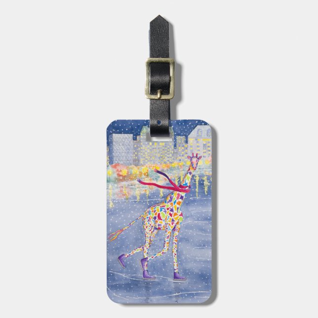 Annabelle on Ice Luggage Tag (Front Vertical)
