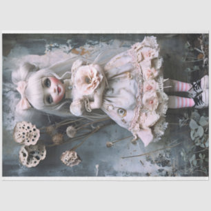 Annabelle Pink Dress Decoupage Tissue Paper