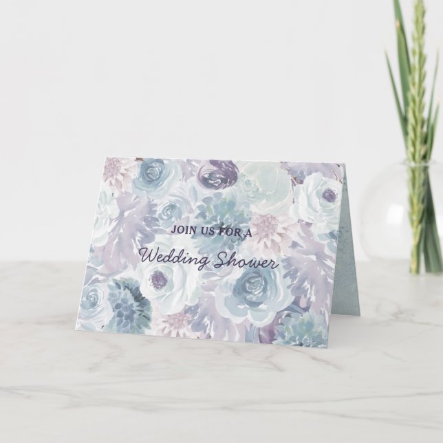 Annabelle Vintage Floral Couple's Wedding Shower Invitation (Front)