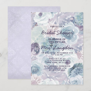 Annabelle Vintage Floral Wedding Bridal Shower Invitation