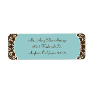 AnnaLiese Damask - Blue Matching Labels