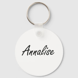 Annalise artistic Name Design Key Ring