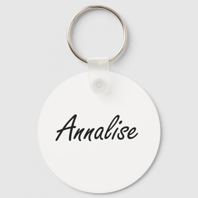 Annalise artistic Name Design Key Ring (Front)