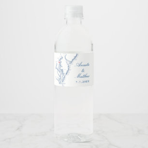Annapolis Chesapeake Bay Wedding Water Bottle Label
