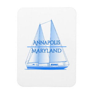 Annapolis Coastal Nautical Sailing Sailor Magnet