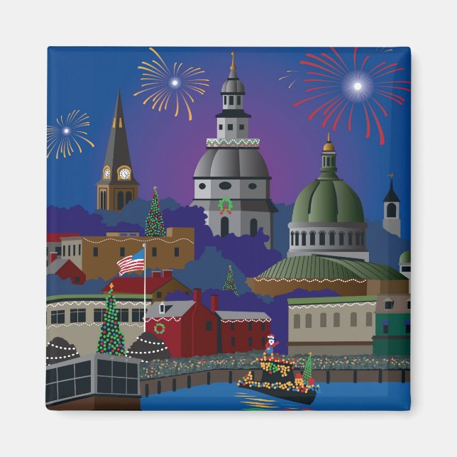 Annapolis Holiday Magnet (Front)