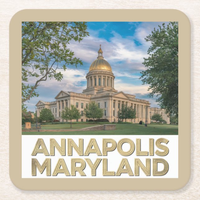 Annapolis Maryland Coaster Set (Front)