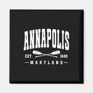 Annapolis Maryland Est. 1649 Crossed Oars Sailing Magnet