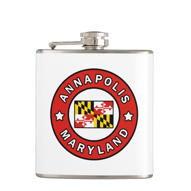 Annapolis Maryland Hip Flask (Front)