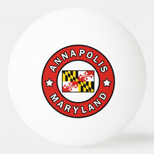 Annapolis Maryland Ping Pong Ball (Front)