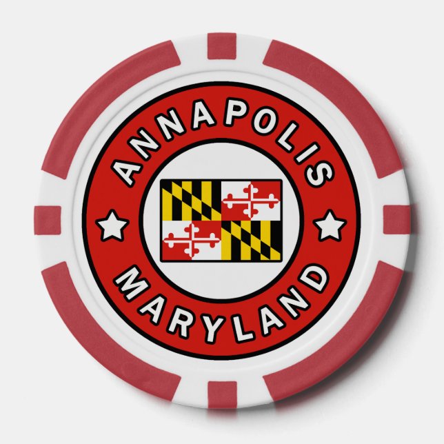 Annapolis Maryland Poker Chips (Front)