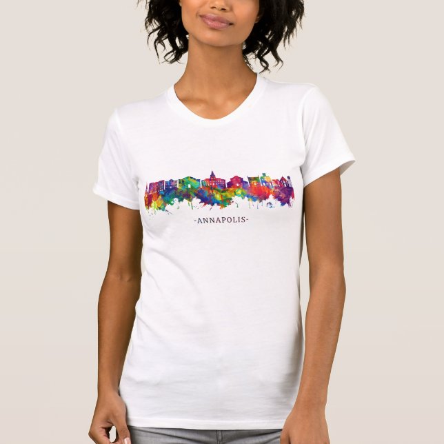 Annapolis Maryland Skyline T-Shirt (Front)